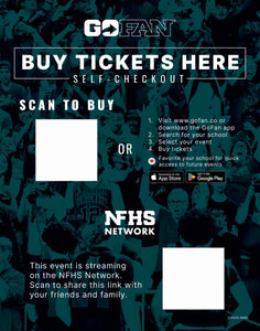 GoFan & NFHS Network on Both Sides  (6 Signs)